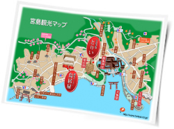 宮島観光マップ